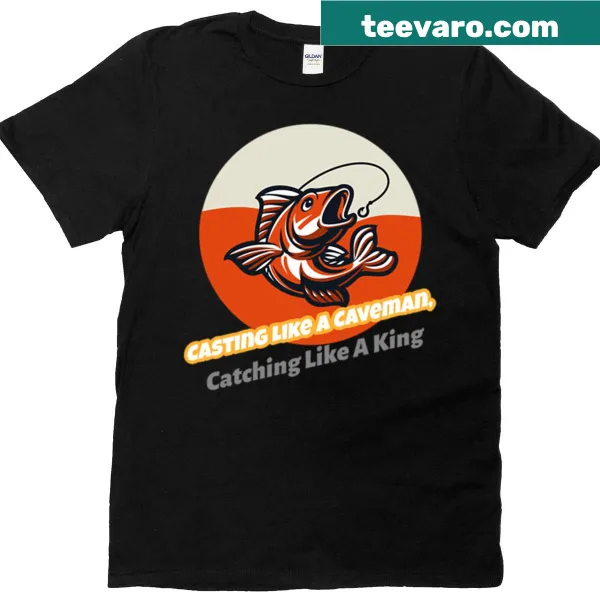 Funny fishing t-shirt featuring a playful slogan