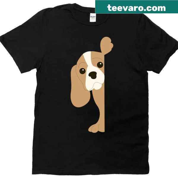 Charming big dog graphic on a T-shirt for dog lovers