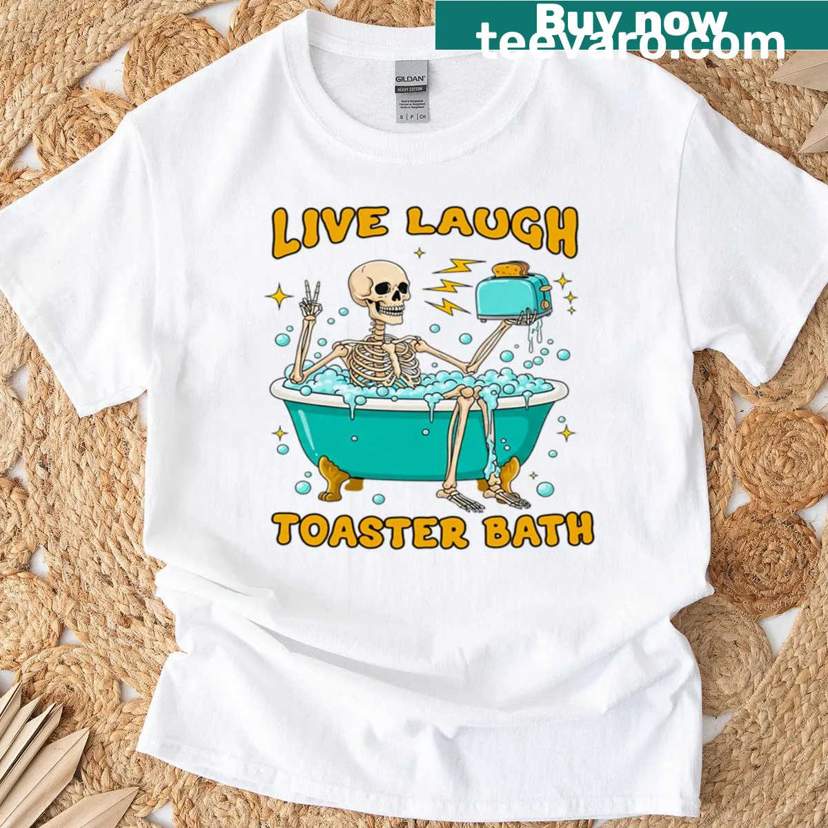 Sarcastic slogan T-shirt with bold typography — on a men's t-shirt