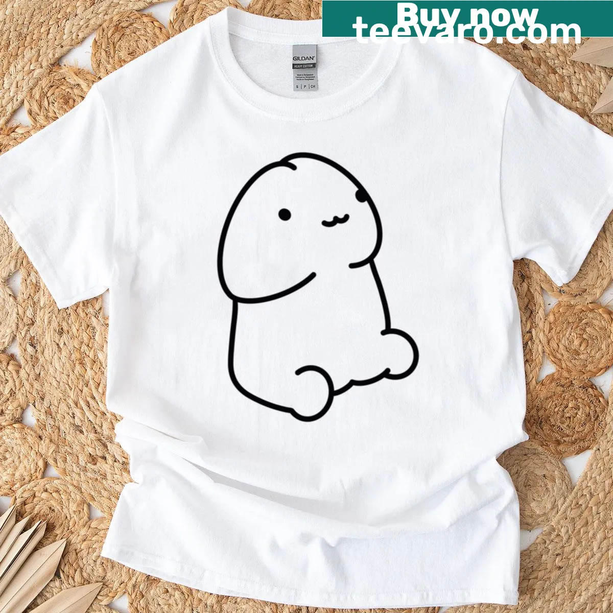 Adorable mushroom graphic on a cute T-shirt design — on a men's t-shirt