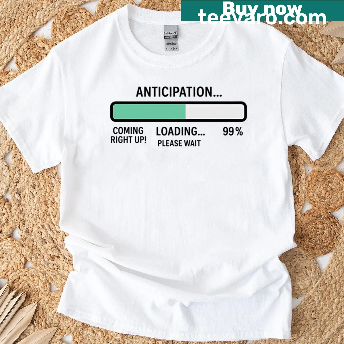 Dad Joke Loading graphic t-shirt — on a men's t-shirt