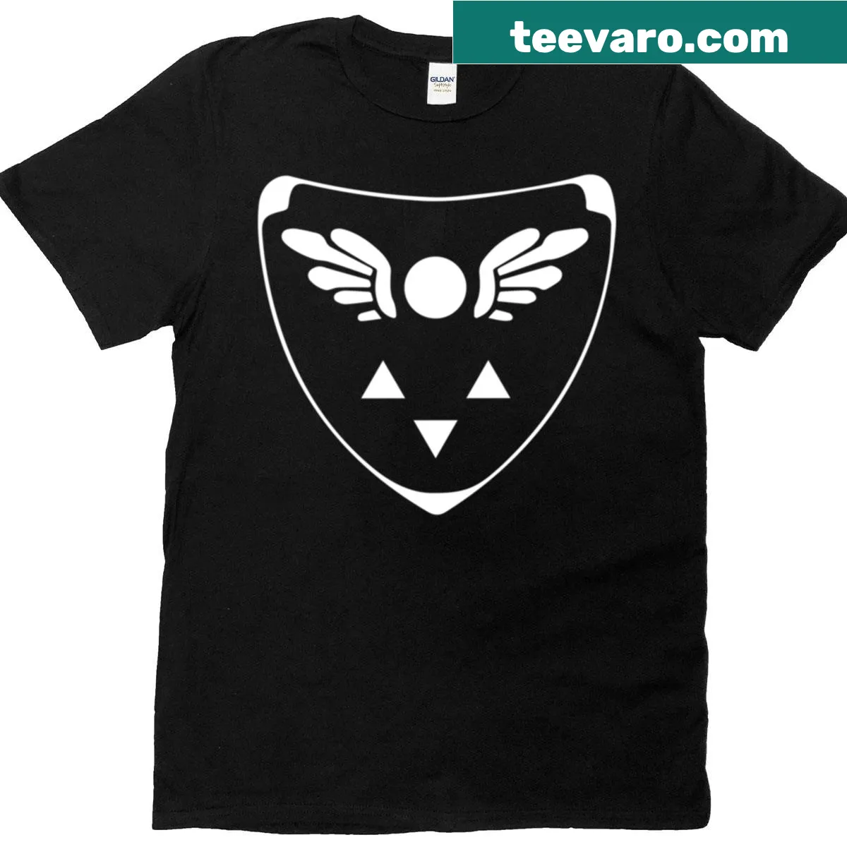 Intricate artwork inspired by Deltarune on a premium t-shirt — on a men's t-shirt