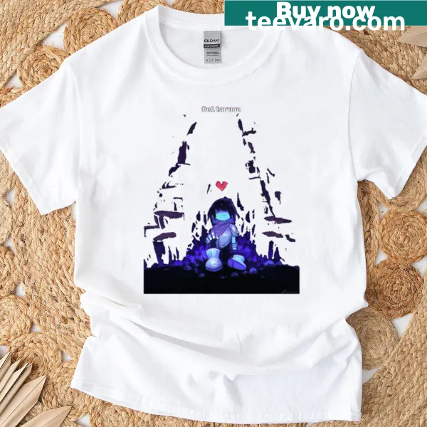 T-shirt featuring Susie and Kris in action poses from Deltarune Chapter 2