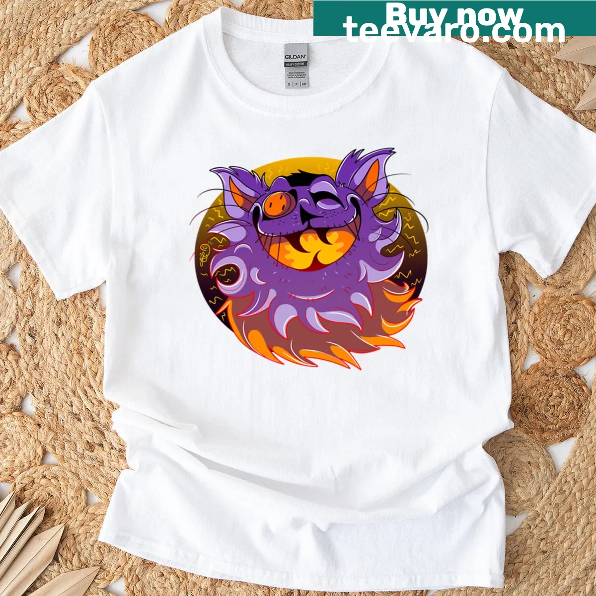 Oversized T-shirt featuring Seam from Deltarune — on a men's t-shirt
