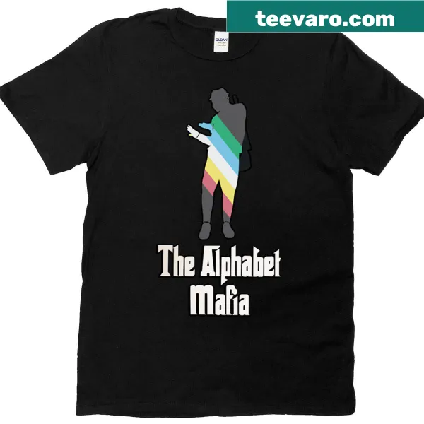 Disability flag with alphabet characters on a T-shirt