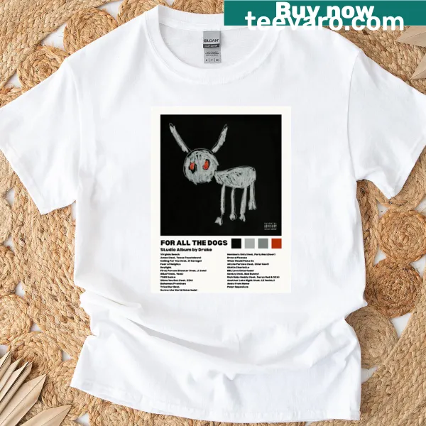 Playful dog-themed T-shirt inspired by Drake's popular meme