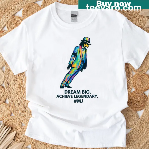 Inspirational t-shirt with the phrase 'Dream Big Achieve Legendary'