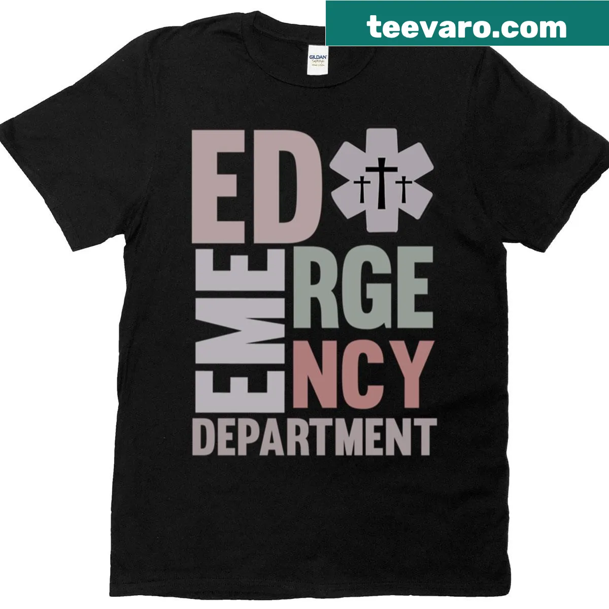 T-shirt with text 'Ed Emergency Department' designed for healthcare workers — on a men's t-shirt