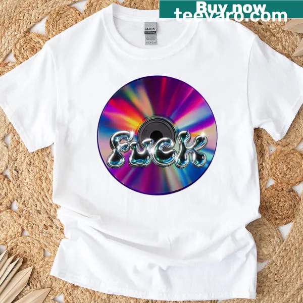 Y2K hip hop aesthetic T-shirt with bold retro text design