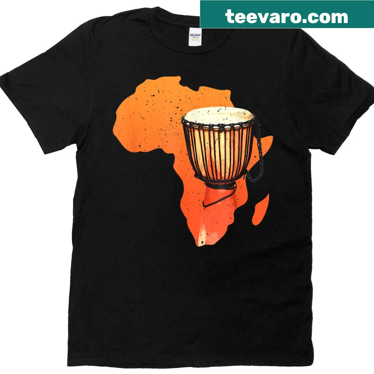 Illustration of a Djembe drum celebrating African culture — on a men's t-shirt