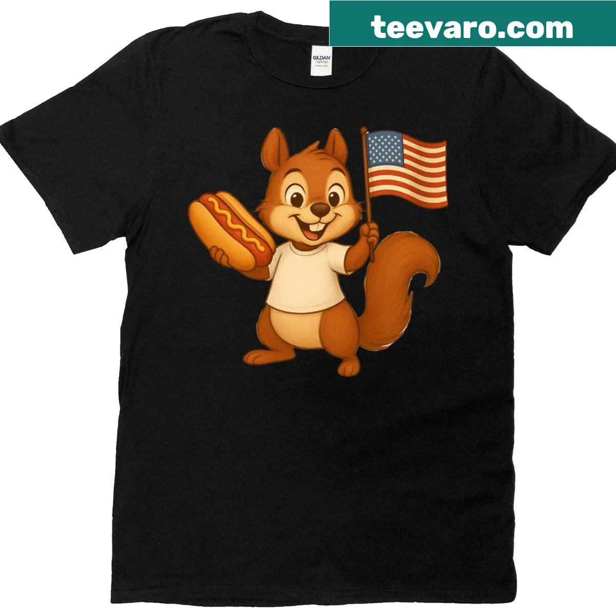 T-shirt with 'Furry Freedom Seeker' text design — on a men's t-shirt