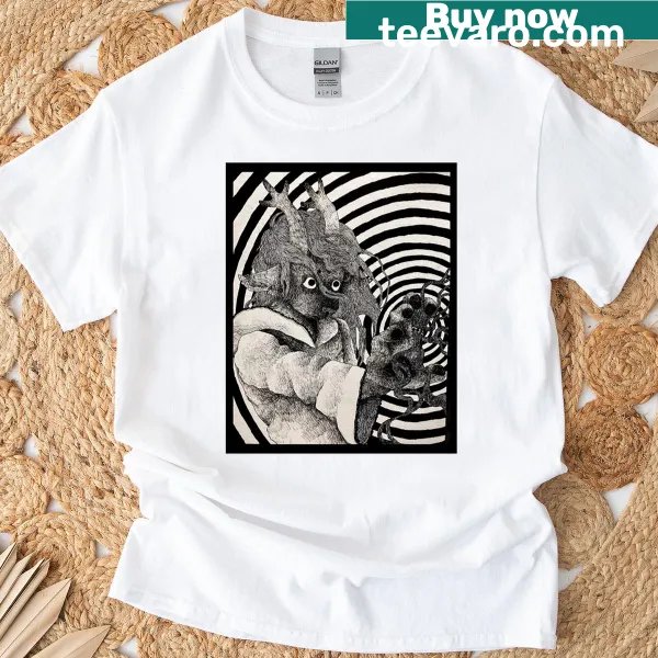 Edgy oversized t-shirt with the phrase 'Got Eyes Like Anvils And Storms For Lungs'