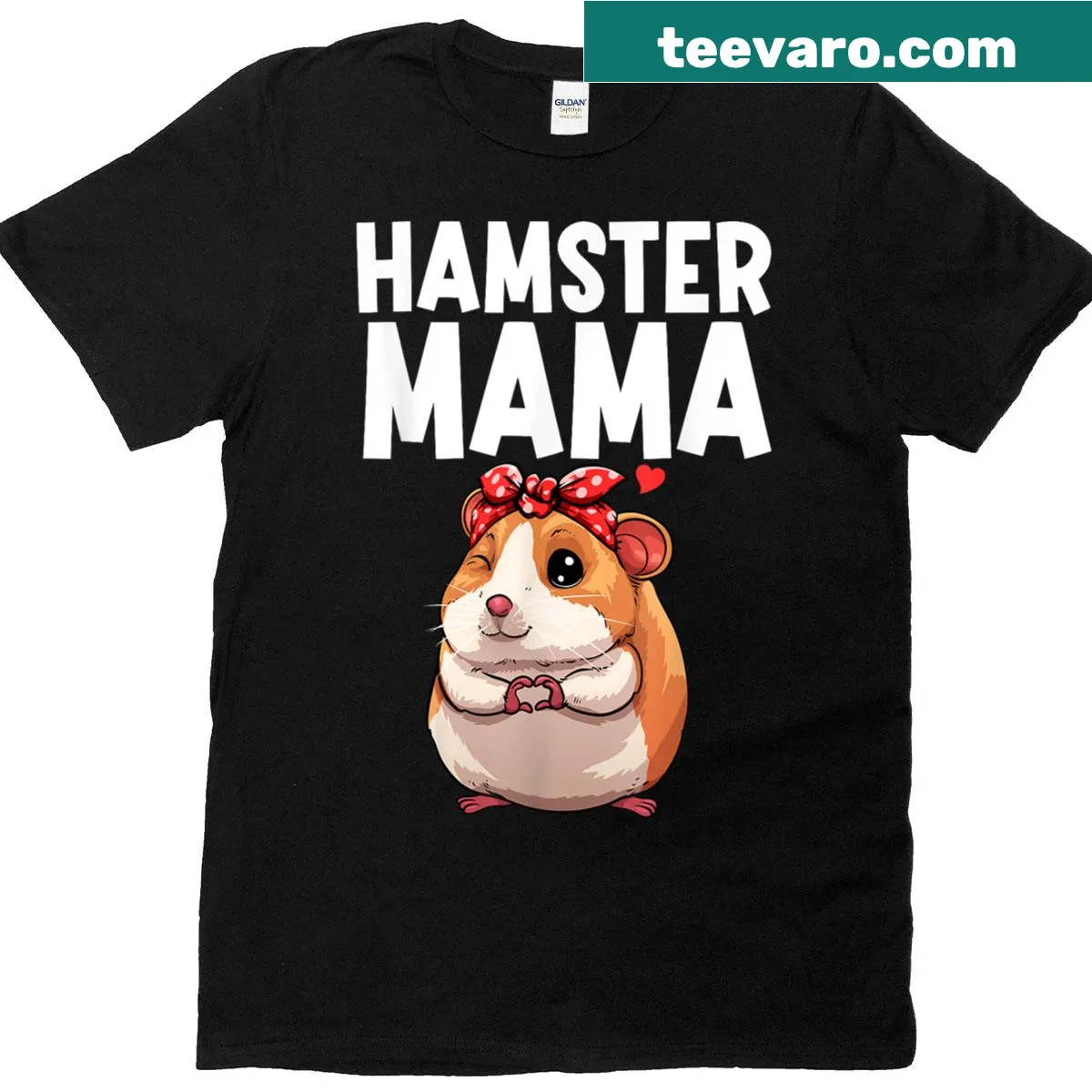Cute hamster graphic T-shirt for hamster lovers — on a men's t-shirt