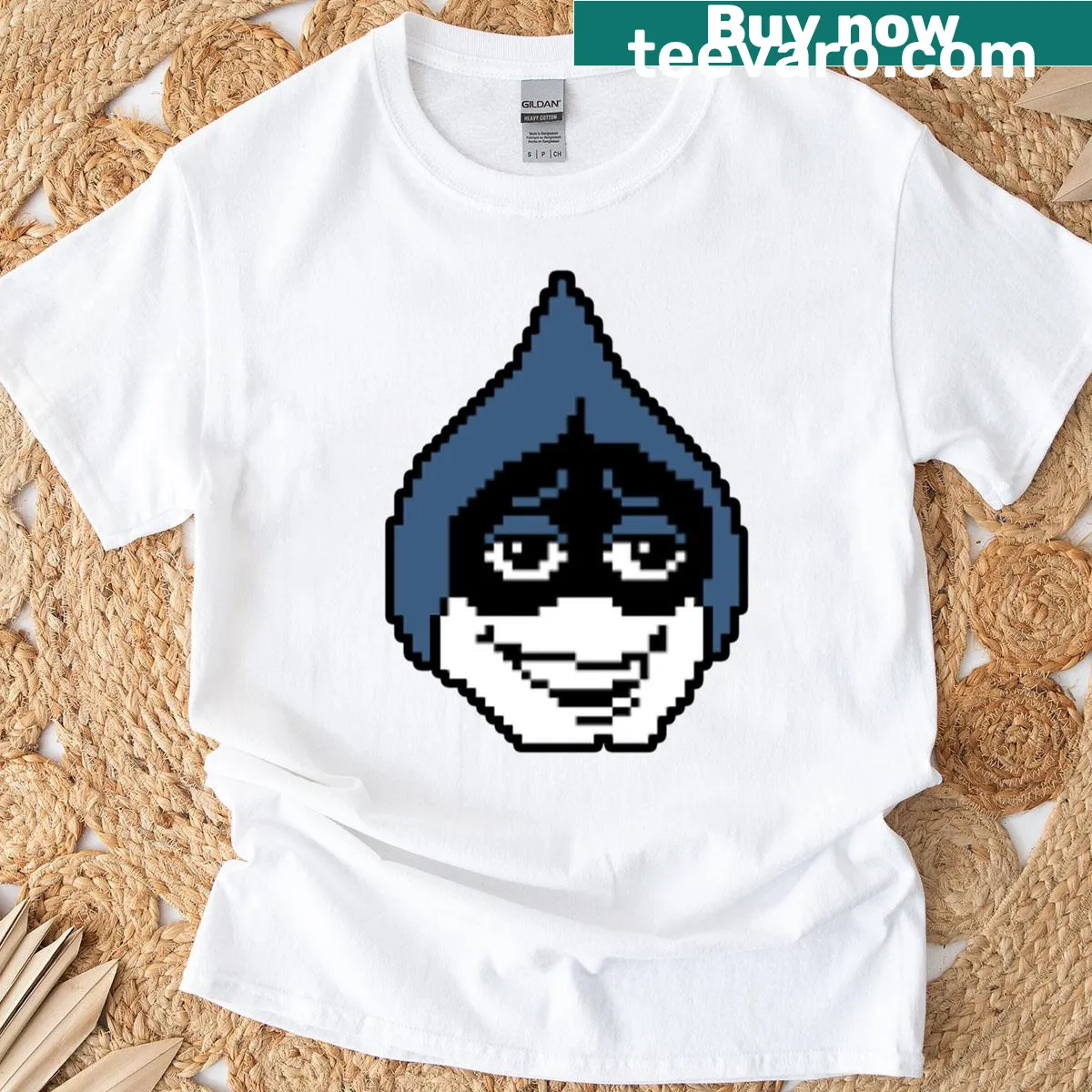 Illustration of a handsome lancer on a T-shirt — on a men's t-shirt