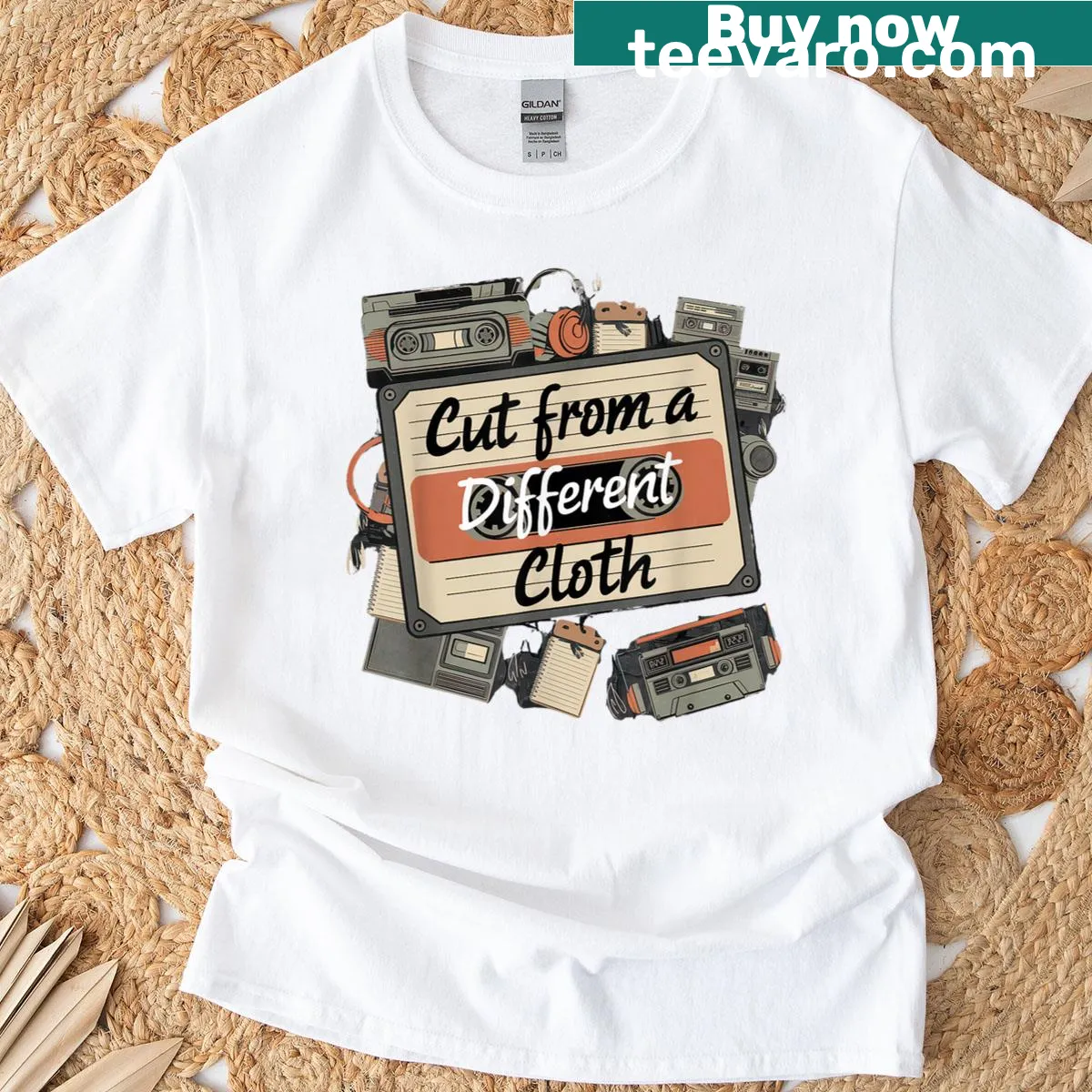 Bold typography hip hop themed T-shirt for music lovers. — on a men's t-shirt