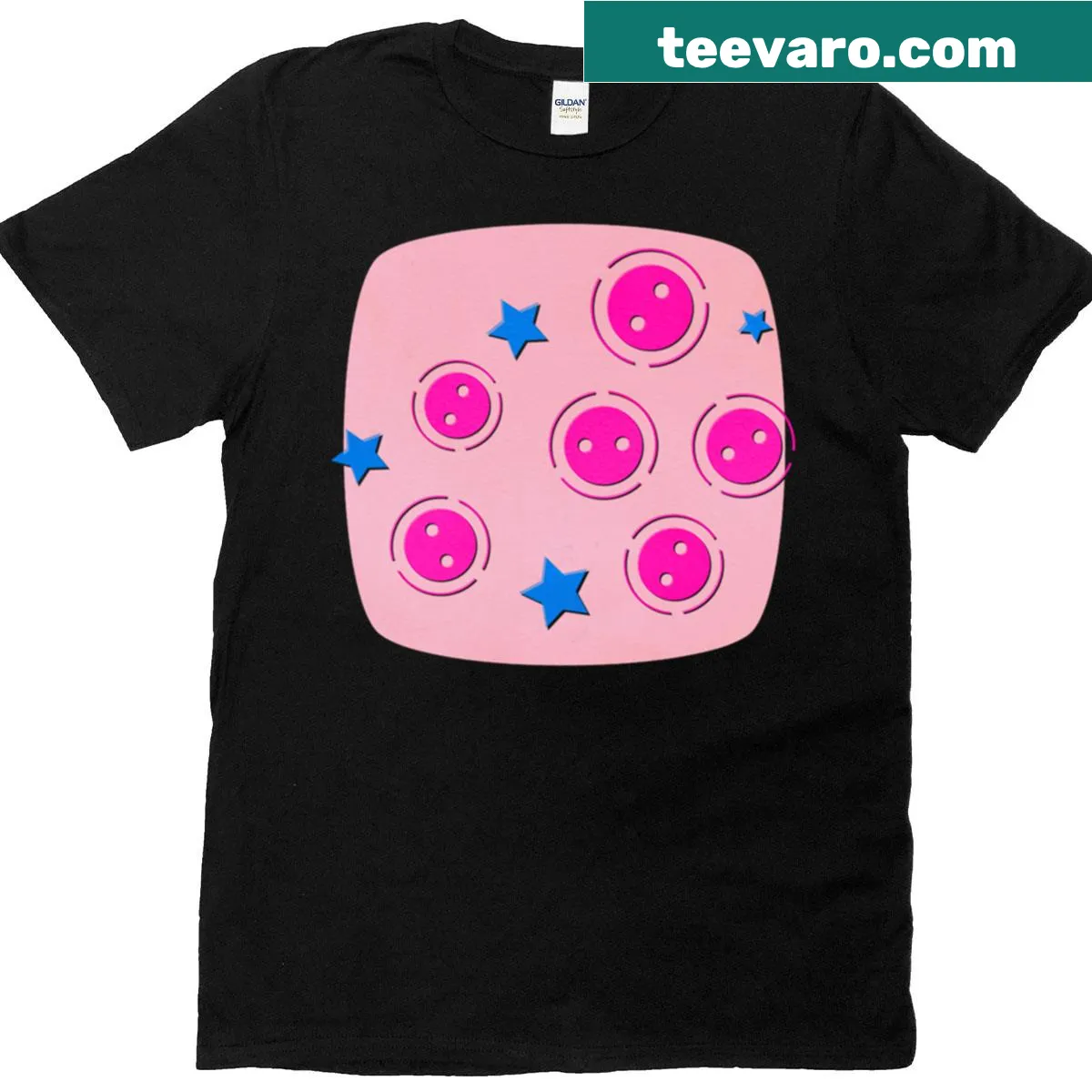 Fun My Little Pony buttons graphic on a playful t-shirt — on a men's t-shirt