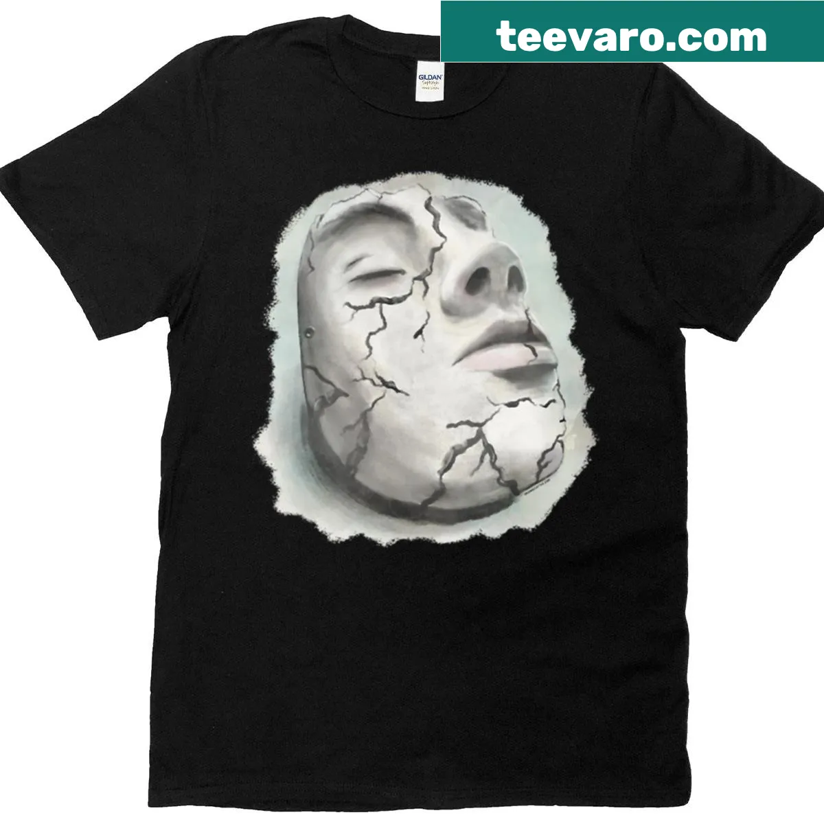 Inner Calm Mask t-shirt with a serene design — on a men's t-shirt