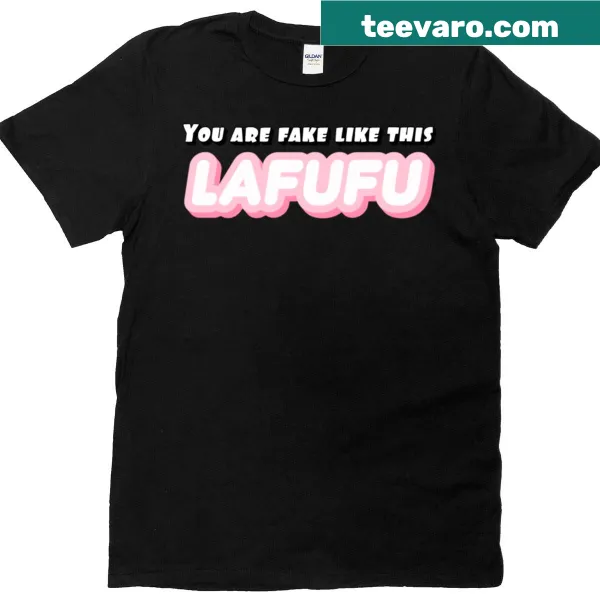 Cheerful Lafufu character graphic on a casual t-shirt