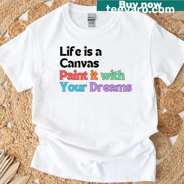 Inspirational quote shirt with artistic script design