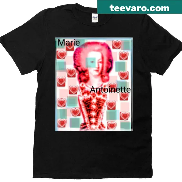 Typographic t-shirt honoring Marie Antoinette