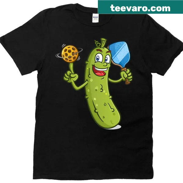 Playful pickle-inspired design T-shirt