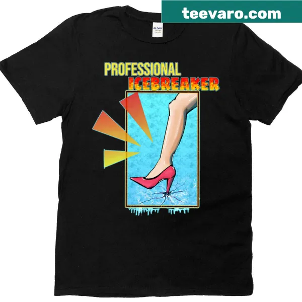 Witty t-shirt with 'Professional Icebreaker' text design
