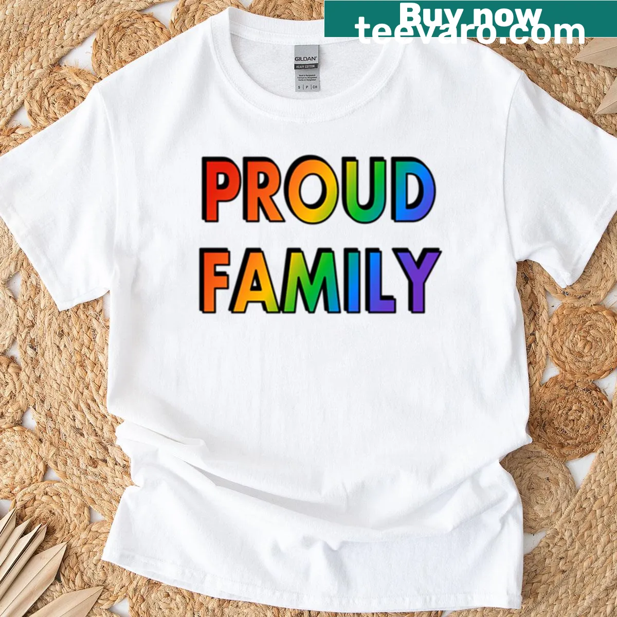 Pride Month t-shirt celebrating LGBTQ+ community — on a men's t-shirt