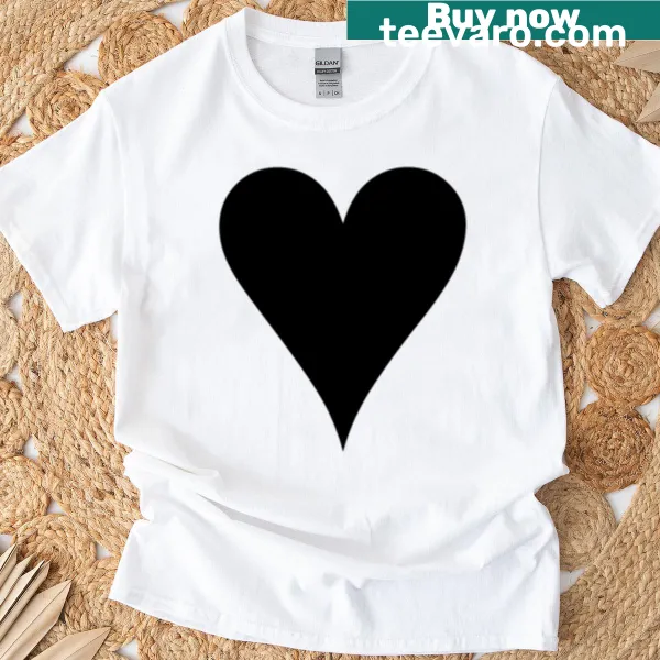 Illustrated heart graphic featuring Ralsei on t-shirt.