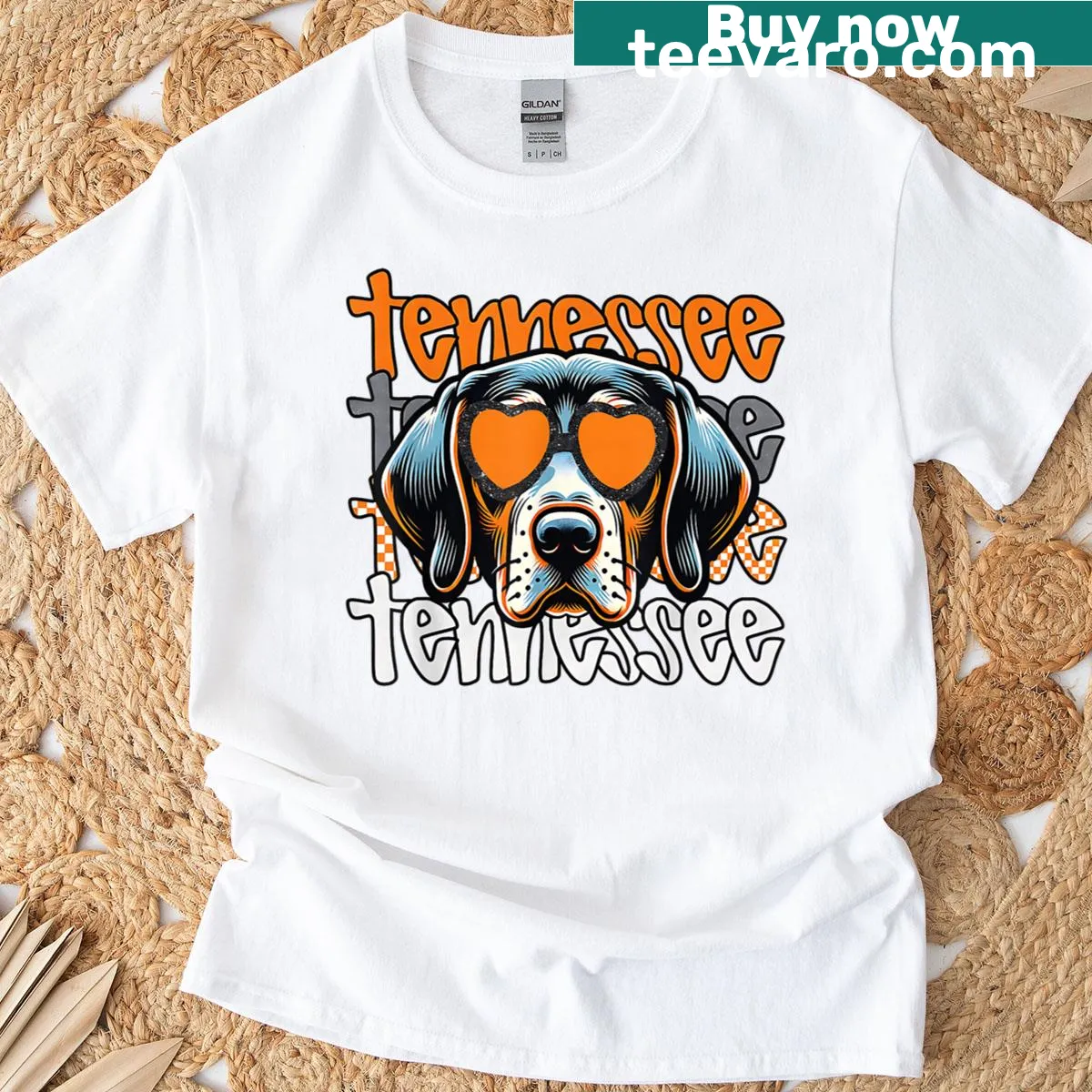 Vintage Tennessee pride t-shirt design — on a men's t-shirt
