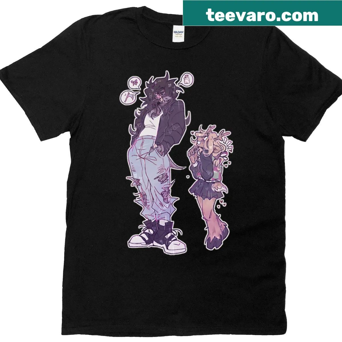 Typographic t-shirt celebrating friendship between Susie and Noelle — on a men's t-shirt