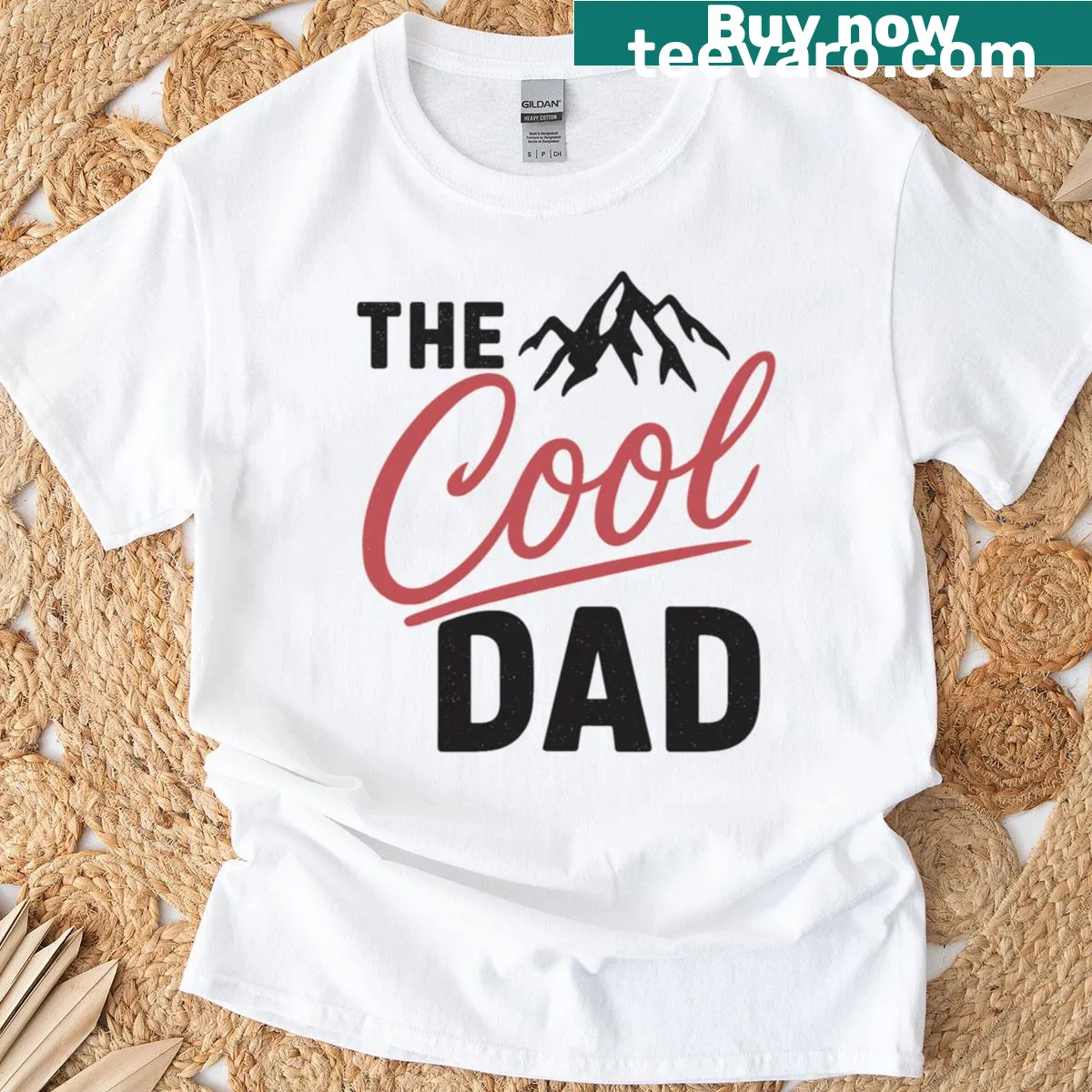 Retro-style T-shirt celebrating Cool Dad — on a men's t-shirt