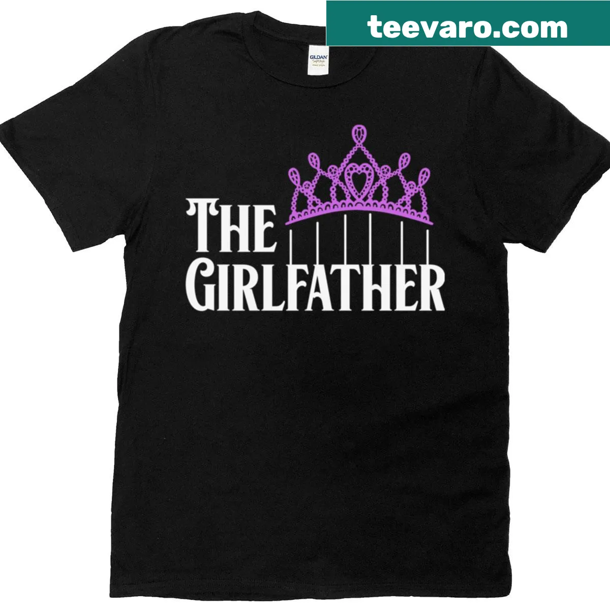 Sentimental typography T-shirt celebrating the father-daughter bond. — on a men's t-shirt