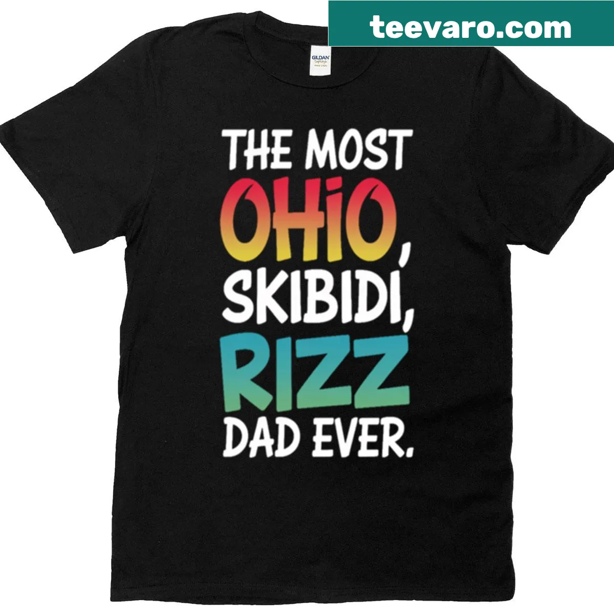 Funny typography celebrating Ohio dad culture on a t-shirt — on a men's t-shirt