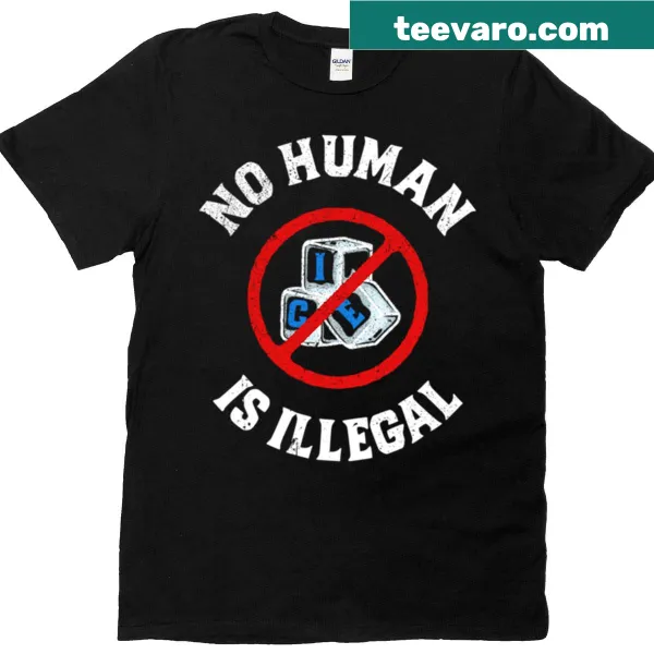 Distressed T-shirt with 'Abolish Ice Anti Ice' slogan in grunge style