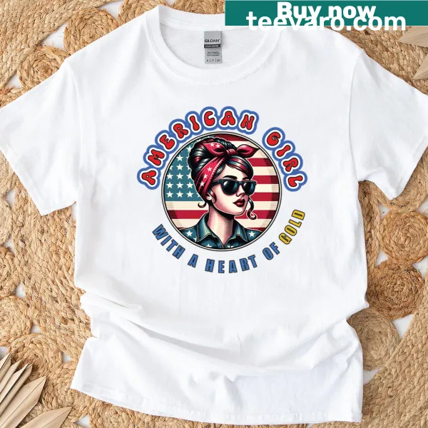 Bald eagle illustration with American flag design