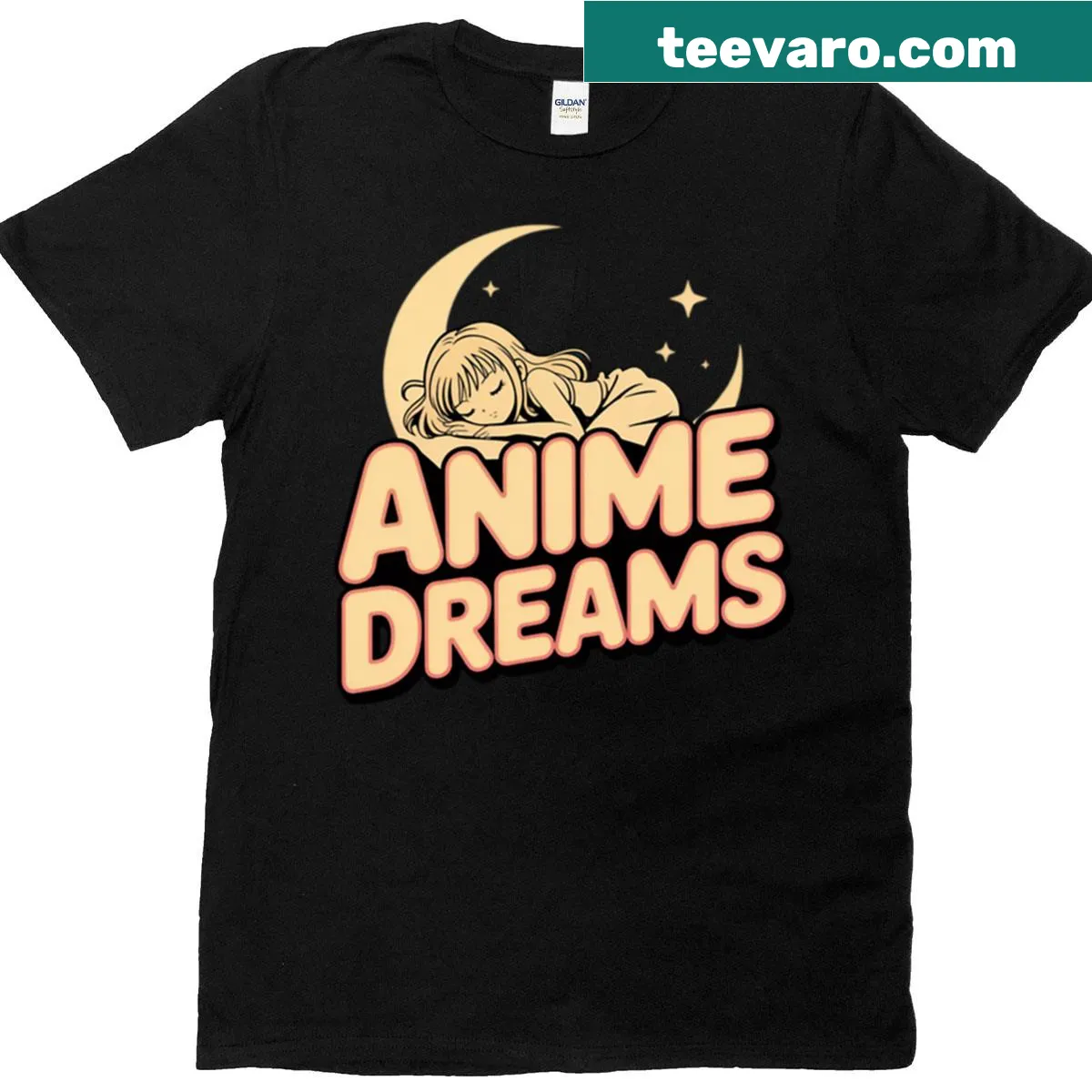 Anime inspired illustration on a t-shirt — on a men's t-shirt