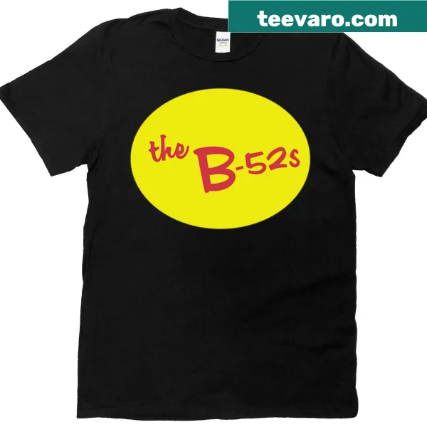 B-52s t-shirt featuring a nostalgic band graphic