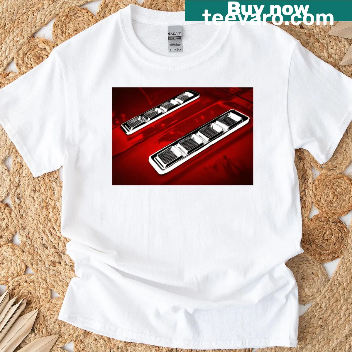 Breathe Deep T-shirt with a calming printed message — on a men's t-shirt