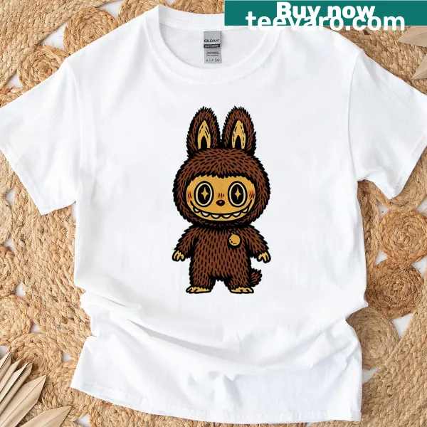 Cute illustration of a brown labrador graphic t-shirt.