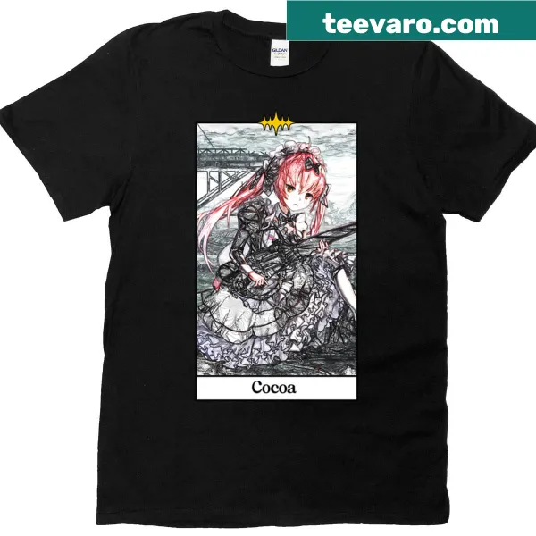 Cocoa illustration in tarot style on a T-shirt