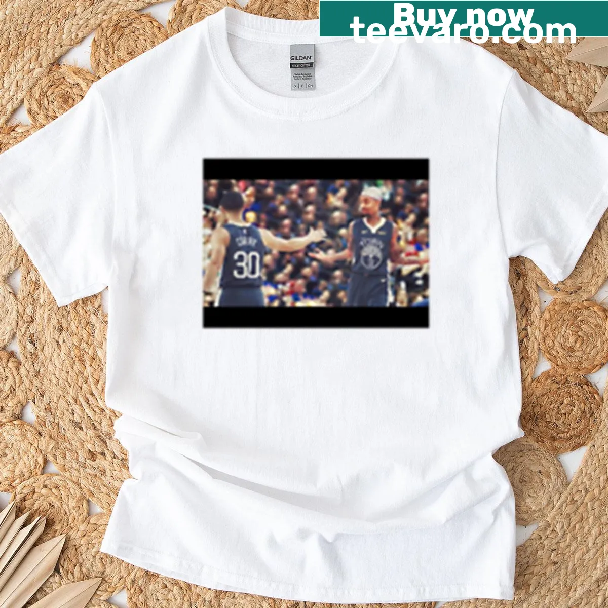 Fun cartoon of a curry dish and its biggest fan on a T-shirt. — on a men's t-shirt