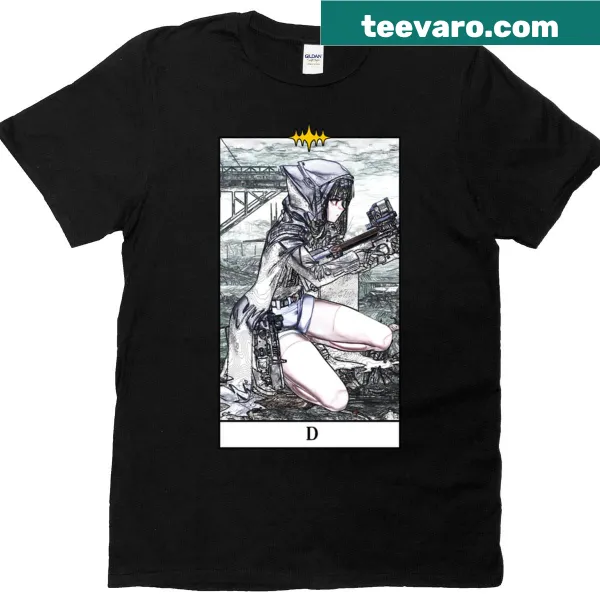 Tarot card-inspired design on a vintage-style T-shirt