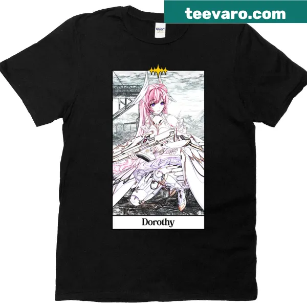 Whimsical tarot card design t-shirt featuring Dorothy.