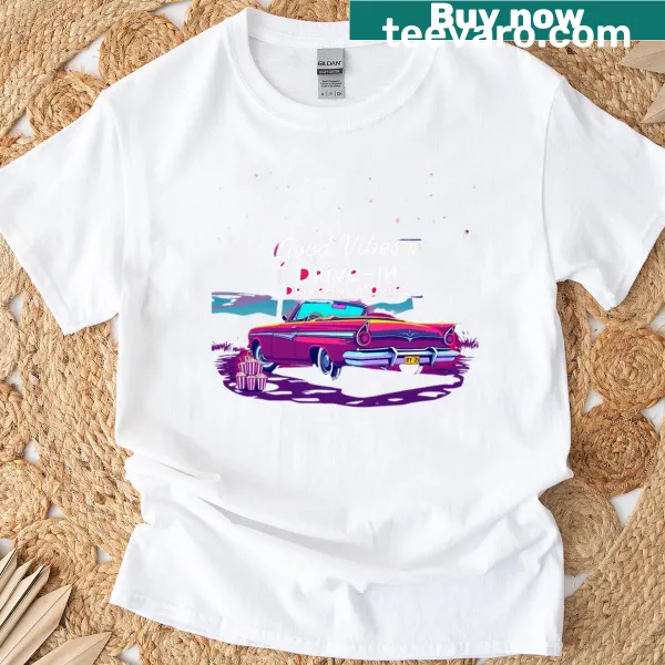 Retro drive-in movie graphic t-shirt