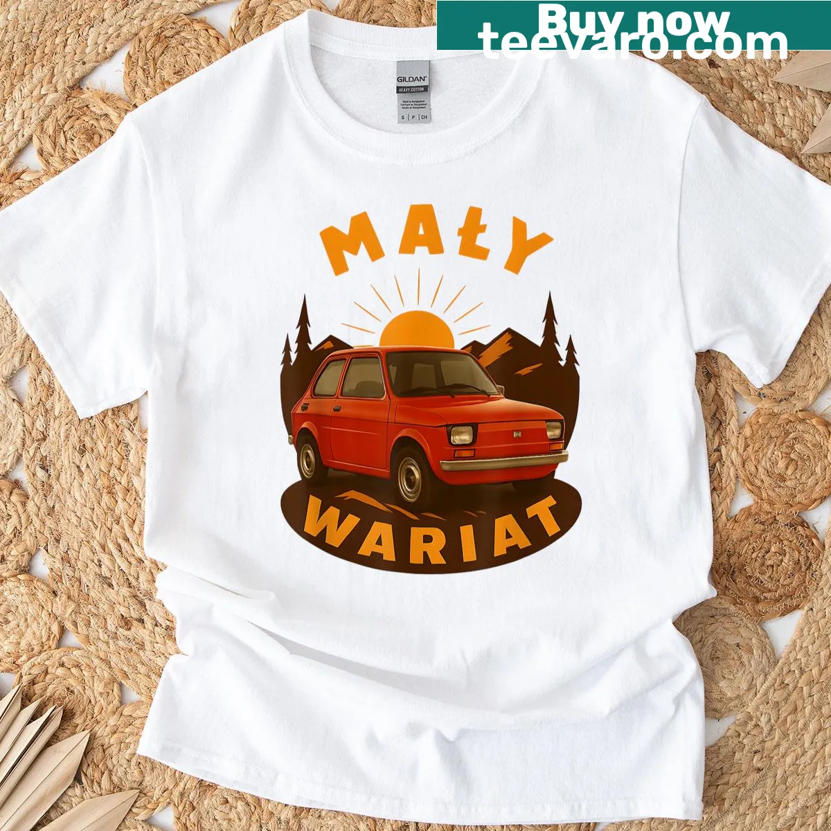 Sentimental Father's Day T-shirt with Polish text celebrating dads. — on a men's t-shirt
