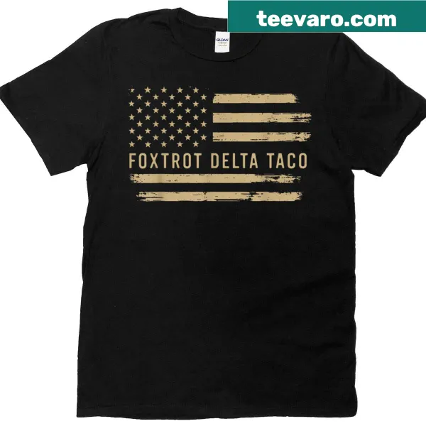 Playful taco-themed text design on a casual t-shirt