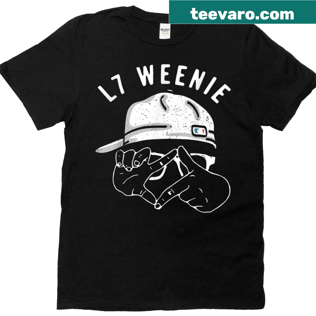 Humorous baseball and softball T-shirt for fans — on a men's t-shirt