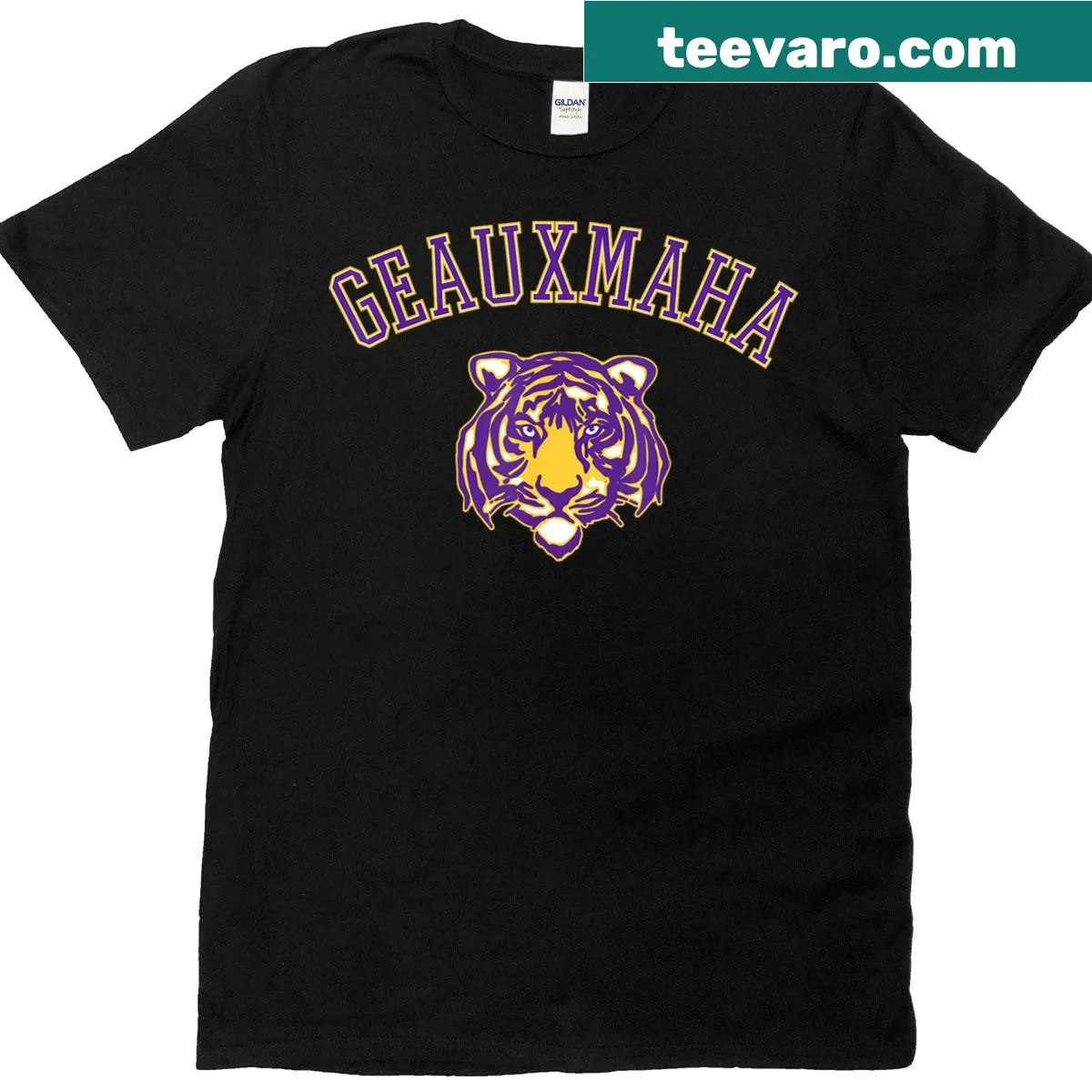 Geauxmaha 2025 typography T-shirt — on a men's t-shirt