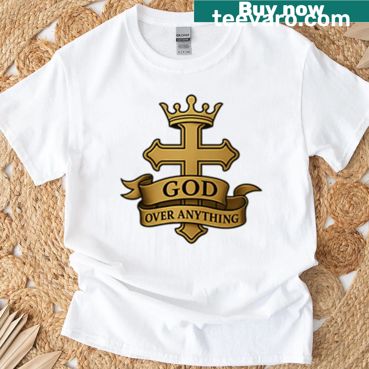 Faith-based graphic design on a comfortable t-shirt — on a men's t-shirt
