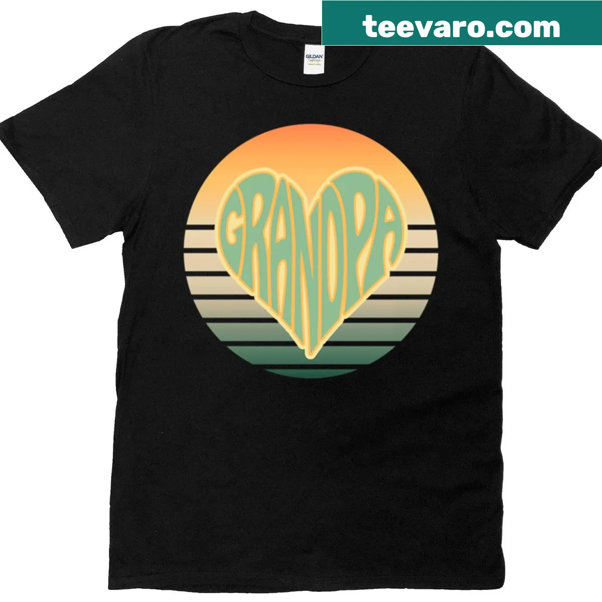 Heartfelt t-shirt celebrating the bond with grandpa — on a men's t-shirt